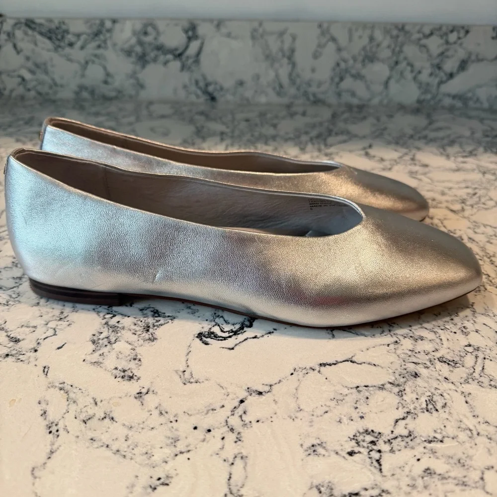 Birdies Silver Women's Flats